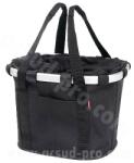 KLICK Bikebasket első textil kosár fekete (35x28x26 cm) KLICK Egyéb járművek Kerékpározás Kerékpáros kiegészítők Kerékpárkosarak és csomagtartótáskák Kerékpárkosarak, ládák és dobozok