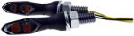 HIGHSIDER SONIC-X2 LED irányjelző, fekete fémház, füstszínű üveg, pár, motorkerékpárhoz, robogóhoz, váltós mopedezhez, quadhoz, univerzális HIGHSIDER Elektromos alkatrészek Világítás és fényjelzés Irányjelzők K