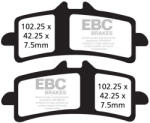 EBC Brakes EBC GPFAX447HH versenypályás/professzionális fékbetét szett (1 tárcsához) EBC Brakes Fékrendszer és alkatrészei Fékbetétek, fékpofák és féktárcsák Tárcsafékbetétek