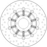 BREMBO Oro lebegő féktárcsa - 78B40892 BREMBO Fékrendszer és alkatrészei Fékbetétek, fékpofák és féktárcsák Féktárcsák