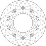 BREMBO Oro Lebegő Féktárcsa - 78B40829 BREMBO Fékrendszer és alkatrészei Fékbetétek, fékpofák és féktárcsák Féktárcsák
