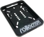  Rendszámtartó roller. com logóval, fekete, 135x110mm, robogóhoz, mopedhez, Vespa-hoz, univerzális rendszámtartó Unknown Váz, idomok és járműkiegészítők Rendszámtábla tartók és tartozékok Rendszámtábla