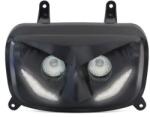 Replay RR8 iker fényszóró MBK 50 Booster 2004+, Yamaha 50 BWS 2004+ fekete - fehér LED-ekkel REPLAY Elektromos alkatrészek Világítás és fényjelzés Fényszórók és első világítás Komplett fényszórók