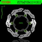 NG Brake Disc NG BRAKES Petal Lebegő - 1151XBH NG Brake Disc Fékrendszer és alkatrészei Fékbetétek, fékpofák és féktárcsák Féktárcsák