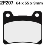 Nissin utcai fél-metál fékbetétek - 2P-207NS NISSIN Fékrendszer és alkatrészei Fékbetétek, fékpofák és féktárcsák Tárcsafékbetétek