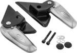 SIP Style lábtartó Vespa LX/LXV/S 50-150 ccm modellekhez, alumínium, fekete/ezüst, lehajtható SIP Style Váz, idomok és járműkiegészítők Lábtartók és lábvezérlés Utaslábtartók