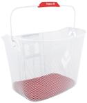 HAPO G PANIER AVANT ACIER NID ABEILLE (33x25x25cm) Elülső acél méhsejt mintás kosár fehér színben, VAE/E-bike-hoz, MTS 3 rögzítéssel (belső rögzítési szélesség VAE-hez: 8 cm), max. terhelhetőség 5 kg HAPO G 