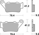 BREMBO Off-Road TT Karbon-Kerámia Fékbetétek - 07BB02TT BREMBO Fékrendszer és alkatrészei Fékbetétek, fékpofák és féktárcsák Tárcsafékbetétek