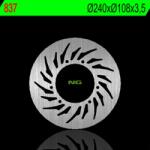 NG Brake Disc NG BRAKES Fix Féknyereg - 837 NG Brake Disc Fékrendszer és alkatrészei Fékbetétek, fékpofák és féktárcsák Féktárcsák
