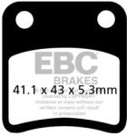 EBC Brakes EBC SFA257/2 robogó fékbetét (1 tárcsához, komplett) EBC Brakes Fékrendszer és alkatrészei Fékbetétek, fékpofák és féktárcsák Tárcsafékbetétek