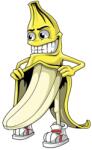 Lethal Threat MINI NASTY BANANA matrica (60x80 mm) LETHAL THREAT Váz, idomok és járműkiegészítők Matricák és járműdekoráció Egyéb matricák és dekorációs elemek