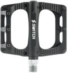 SWITCH BMX Freeride alumínium platform pedál, CNC, fekete, 9/16 menettel, tüskékkel (pár), 110x100 mm SWITCH Egyéb járművek Kerékpározás Kerékpár-alkatrészek Kerékpár-pedálok
