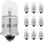 Flösser 6V 2W BA9S szabvány lámpaizzó (10 db/doboz) FLOSSER Elektromos alkatrészek Világítás és fényjelzés Izzók Jelző- és műszerizzók BA9s bajonettzáras izzók