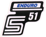 OEM Standard Feliratozás S51 Enduro fólia / matrica kék Simson S51-hez OEM Standard Váz, idomok és járműkiegészítők Matricák és járműdekoráció Egyéb matricák és dekorációs elemek