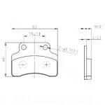 RBMAX fékbetét robogóhoz - kompatibilis: TNT Motor / CPI / GY6 2T / Keeway / Generic / Peugeot RBMAX Fékrendszer és alkatrészei Fékbetétek, fékpofák és féktárcsák Tárcsafékbetétek