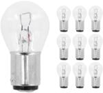 Flösser 12V 21W izzó, BA15D, átlátszó (dobozban, 10 db) FLOSSER Elektromos alkatrészek Világítás és fényjelzés Izzók Egyéb foglalatú járműizzók