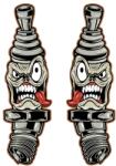 Lethal Threat Mini Sparky Plugs matrica (60x80 mm) LETHAL THREAT Váz, idomok és járműkiegészítők Matricák és járműdekoráció Egyéb matricák és dekorációs elemek