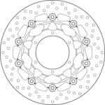 BREMBO Oro Lengőféktárcsa - 78B40838 BREMBO Fékrendszer és alkatrészei Fékbetétek, fékpofák és féktárcsák Féktárcsák