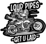 Lethal Threat MINI LOUD PIPES matrica (60x80 mm) LETHAL THREAT Váz, idomok és járműkiegészítők Matricák és járműdekoráció Egyéb matricák és dekorációs elemek