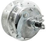 SELECTION P2R (Motorisé) SELECTION P2R első kerékagy Peugeot 103-hoz, 28 küllős, dobfékes féklappal és tengellyel SELECTION P2R (Motorisé) Kerekek és gumik Kerekek és kerékalkatrészek Kerékagyak