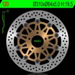 NG Brake Disc NG BRAKES Úszó - 120 NG Brake Disc Fékrendszer és alkatrészei Fékbetétek, fékpofák és féktárcsák Féktárcsák