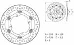 BREMBO Oro lebegő féktárcsa - 78B40811 BREMBO Fékrendszer és alkatrészei Fékbetétek, fékpofák és féktárcsák Féktárcsák