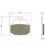 BREN Brenta BR3246 fékbetét maxiscooterhez Piaggio MP3 300-350-400-500cc 2018-tól, első, új modell (ECE R90 minősítés, OEM: 1C003813) BREN Fékrendszer és alkatrészei Fékbetétek, fékpofák és féktárcsák Tárc