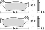 Braking Off-Road Sinterezett Fém Fékbetétek - 746CM46 Braking Fékrendszer és alkatrészei Fékbetétek, fékpofák és féktárcsák Tárcsafékbetétek