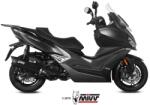 MIVV Mover hangtompító fekete rozsdamentes acél/fekete ABS végzáró Kymco Xciting 400I S MIVV Kipufogórendszer Kipufogódobok és hangtompítók Komplett kipufogódobok és hangtompítók