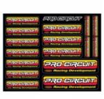 Pro Circuit eredeti logós matricaív PRO CIRCUIT Váz, idomok és járműkiegészítők Matricák és járműdekoráció Egyéb matricák és dekorációs elemek