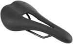 NEWTON kerékpár nyereg, országúti/MTB, fekete, középső nyílással, 276x154 mm, acél sín NEWTON Egyéb járművek Kerékpározás Kerékpár-alkatrészek Kerékpárnyergek