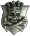 Lethal Threat 3D SKULL Silver KING matrica LETHAL THREAT Váz, idomok és járműkiegészítők Matricák és járműdekoráció Egyéb matricák és dekorációs elemek