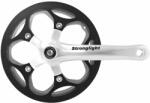 Stronglight IMPACT R 8 sebességes országúti hajtómű 170 mm, 46 fog, ezüst, láncvédővel (Tapered Square 127 mm) STRONGLIGHT Egyéb járművek Kerékpározás Kerékpár-alkatrészek Hajtóművek, hajtókarok és középcsapágyak