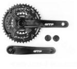 WORLD WTP 22/32/42 7/8 sebességes 170 mm fekete alu MTB-City hajtómű WORLD Egyéb járművek Kerékpározás Kerékpár-alkatrészek Hajtóművek, hajtókarok és középcsapágyak Kerékpár-hajtóművek
