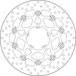 BREMBO Oro lebegő féktárcsa - 78B40847 BREMBO Fékrendszer és alkatrészei Fékbetétek, fékpofák és féktárcsák Féktárcsák