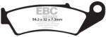 EBC Brakes FA125TT fékbetét (1 tárcsához) EBC Brakes Fékrendszer és alkatrészei Fékbetétek, fékpofák és féktárcsák Tárcsafékbetétek