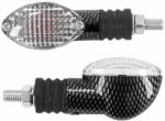 Replay univerzális irányjelző mini ovális, átlátszó-karbon (L 71 mm - M 28 mm - Sz 38 mm) (pár) REPLAY Elektromos alkatrészek Világítás és fényjelzés Izzók Jelző- és műszerizzók BA9s bajonettzáras izzók