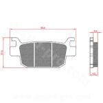 BREN MAXISCOOTER BR3082 fékbetét Honda ADV 350 / SH 125-300 / Swing 125 / 150 köbcenti / Forza 125 2015-2019 / Benelli Leoncino / TNT MOTOR XCO 125 hátsó / Peugeot Metropolis 400 2016-2022 ABS első (ECE R9