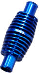 Voca Racing alumínium azonnali hűtő, kék (40x106), 17 mm tömlőcsatlakozás Voca Racing Motoralkatrészek Hűtőrendszer és vízpumpák Hűtőradiátorok és hőcserélők