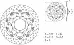 BREMBO Oro lebegő féktárcsa - 78B40877 BREMBO Fékrendszer és alkatrészei Fékbetétek, fékpofák és féktárcsák Féktárcsák