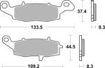 BREMBO Street szénszálas-kerámia fékbetétek - 07KA1907 BREMBO Fékrendszer és alkatrészei Fékbetétek, fékpofák és féktárcsák Tárcsafékbetétek