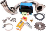 101 Octane Dethrottle kit CDI állítható / rozsdamentes acél gyűjtőcső Derbi Senda, Aprilia RX, SX, Gilera RCR, SMT 2018- (Euro4) 101 Octane Kipufogórendszer Komplett kipufogók Tuning mopedkipufogók