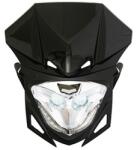 Replay RR8 50 ccm motorkerékpár első lámpaidom fekete-króm, átlátszó LED-del REPLAY Elektromos alkatrészek Világítás és fényjelzés Fényszórók és első világítás Komplett fényszórók