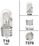 Standard Parts Izzó T10 12V 10W Standard Parts Elektromos alkatrészek Világítás és fényjelzés Izzók Jelző- és műszerizzók W2.1x9.5d/T10 üvegtalpas izzók
