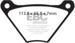 EBC Brakes EBC FA024/2V V-PAD első/hátsó fékbetét szett (1 tárcsához) EBC Brakes Fékrendszer és alkatrészei Fékbetétek, fékpofák és féktárcsák Tárcsafékbetétek
