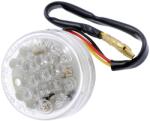 SHIN YO LED hátsó lámpa DISC, átlátszó, 37x37mm, robogóhoz, mopedhez, quadhoz SHIN YO Elektromos alkatrészek Világítás és fényjelzés Hátsó lámpák és hátsó világítás Komplett hátsó lámpák