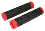 PROGRIP 808 markolat MTB-hez, fekete-piros, 22 mm átmérő, 120 mm hosszú (pár) ProGrip Egyéb járművek Kerékpározás Kerékpár-alkatrészek Kormánymarkolatok és kormányszalagok Kerékpár-kormánymarkolatok és kormán