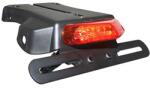 Replay rendszámtábla tartó + LED-es hátsó lámpa piros, fekete rendszámtábla tartóval (CEE engedélyezett) (hossz: 150 mm, magasság: 52 mm, szélesség: 128 mm) REPLAY Váz, idomok és járműkiegészítők Rendszámtáb