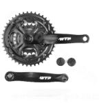 WORLD WTP 24/34/42 7/8 sebességes 170 mm acél fekete MTB/City hajtómű WORLD Egyéb járművek Kerékpározás Kerékpár-alkatrészek Hajtóművek, hajtókarok és középcsapágyak Kerékpár-hajtóművek