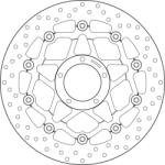 BREMBO Oro lebegő féktárcsa - 78B40878 BREMBO Fékrendszer és alkatrészei Fékbetétek, fékpofák és féktárcsák Féktárcsák